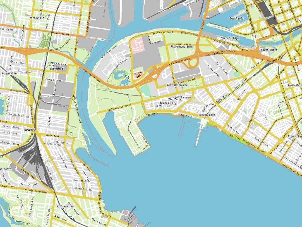 mappa port Melbourne