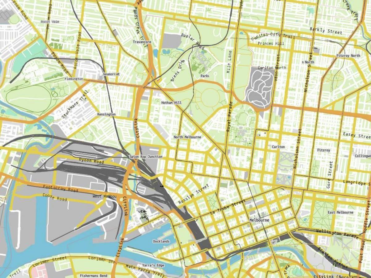 mappa del Royal Melbourne hospital