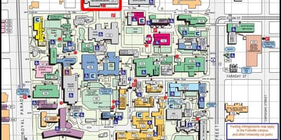 Mappa di l'università di Melbourne