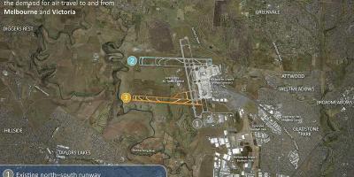 Mappa aeroporto di Melbourne