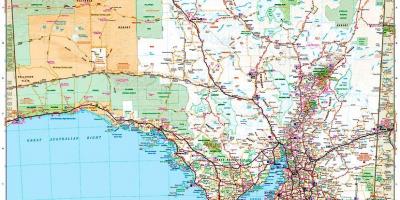 Mappa di sud Australia