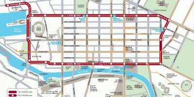 Melbourne city loop treno mappa