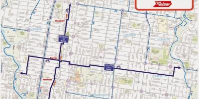 Mappa di Melbourne bici da condividere