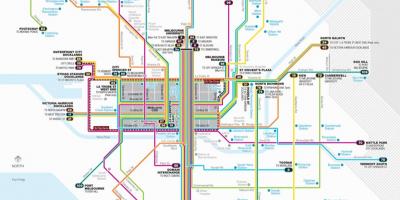 Melbourne percorso del tram mappa