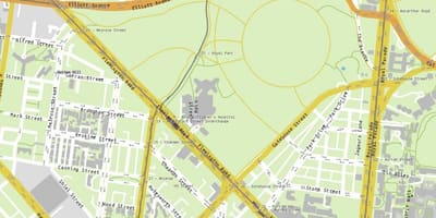 Mappa del Royal children's hospital di Melbourne