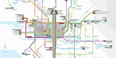 Melbourne rete di tram mappa